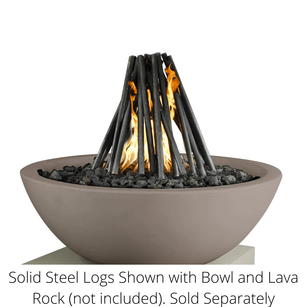The Outdoor - Plus 18" Solid Steel Logs Ornament for Fire Bowls and Pits