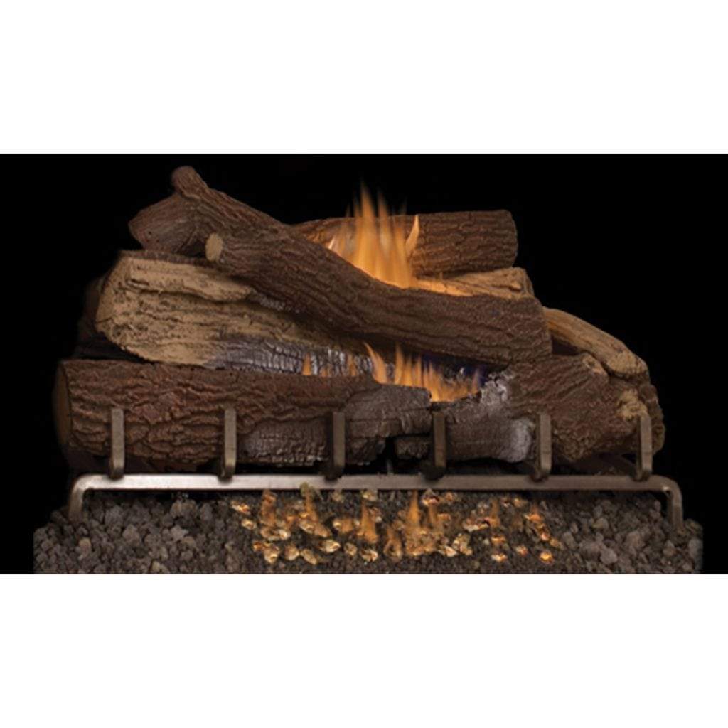 Superior Giant Timbers Mega-Flame Outdoor Concrete Log Set 30"