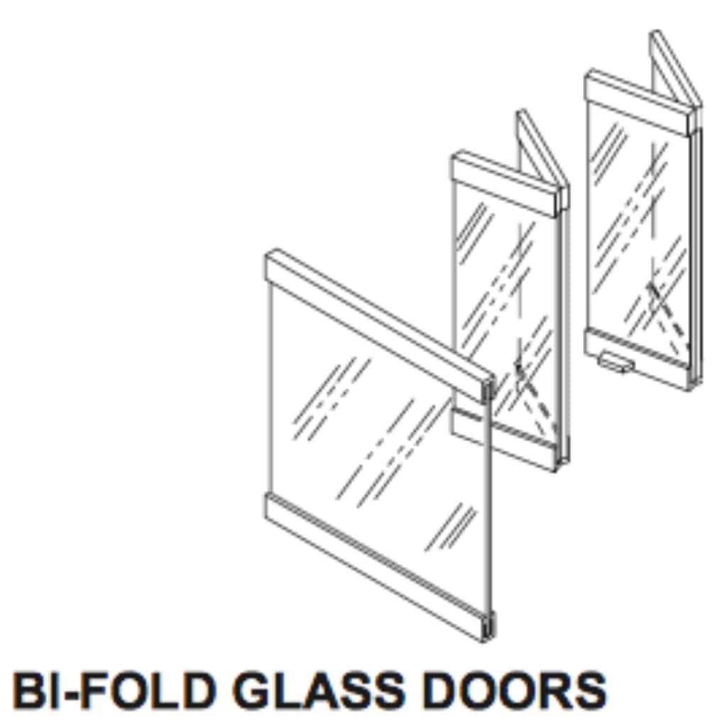Superior | Corner Black Bi-Fold Door & End Panel 36"