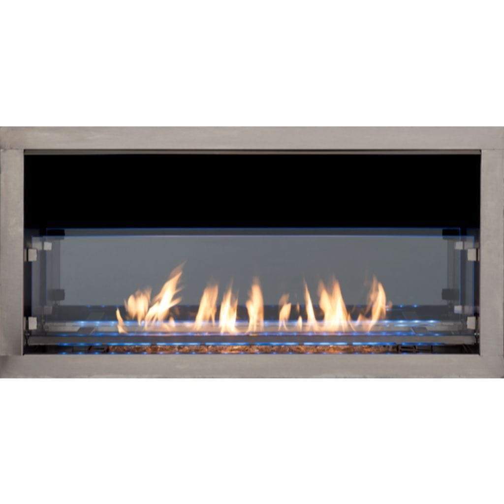 Superior Linear 60 Inch Outdoor Contemporary Ventless Fireplace