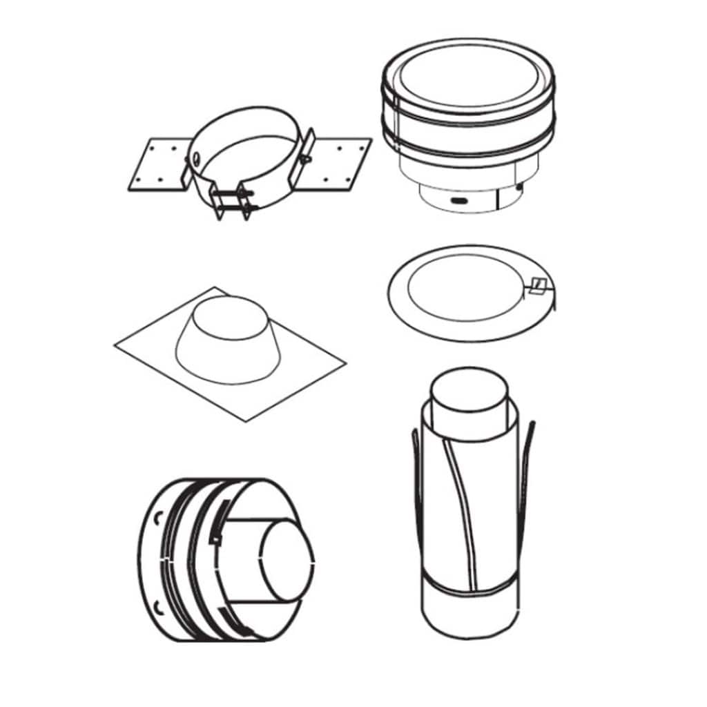 Superior | Secure Flex Vertical Termination for Flex Vent - (Flat to 6/12)