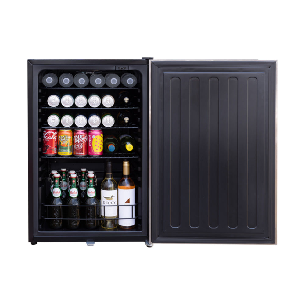 AMD 22" 4.1c Outdoor Approved Fridge Stainless steel Reversible Door with Lock - AMD-RFR-22S