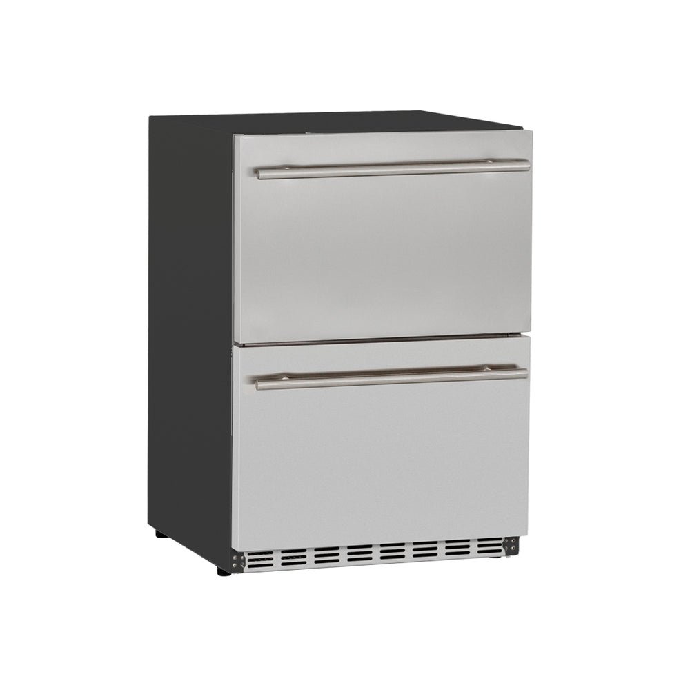 AMD 24" 5.3C Deluxe Outdoor Rated 2-Drawer Refrigerator - AMD-RFR-24DR2-A