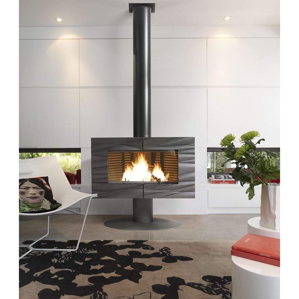 Invicta Theia 41" Contemporain Cast Iron Wood Stove