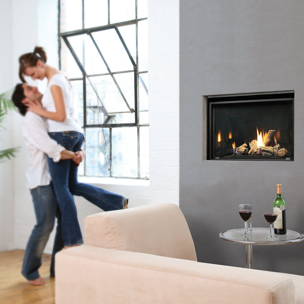 Kingsman 36-Inch Direct Vent Gas Fireplace Log Set: Elegance and Warmth Redefined