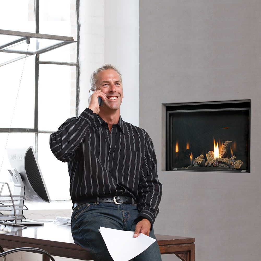 Kingsman 36-Inch Direct Vent Gas Fireplace Log Set: Elegance and Warmth Redefined